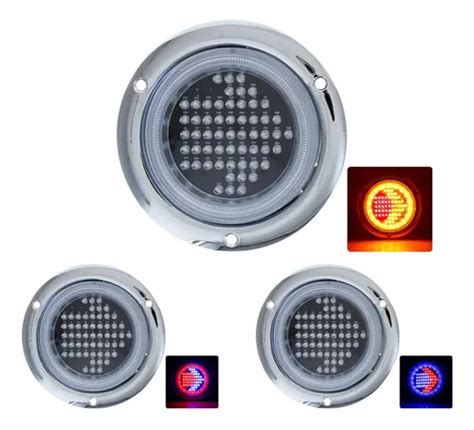 Plafon Redondo Led Flecha Direccional Bisel Cromo V F