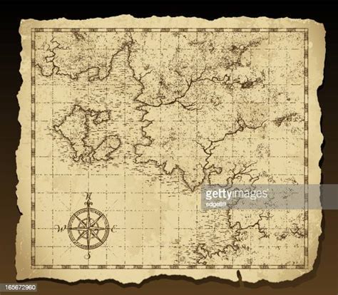 134 Vintage Nautical Maps Stock Photos, High-Res Pictures, and Images ...