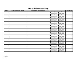 Home Maintenance Log Template - Acuity Download Printable PDF ...