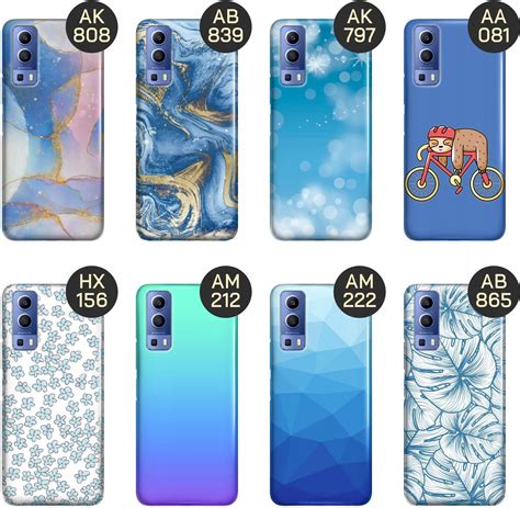 Hello Case Etui Do Vivo Y72 5G Niebieskie Blue Blau Obudowa Pokrowiec