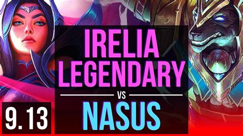 Irelia Vs Nasus Top 2 Early Solo Kills Legendary Na Challenger