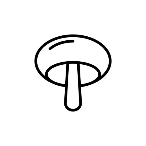 Mushroom icon with outline style 20593175 Vector Art at Vecteezy