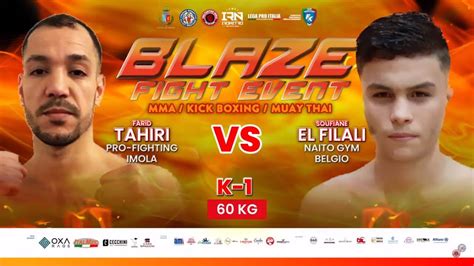 K Farid Tahiri Pro Fighting Imola Vs Soufiane El Filali Naito