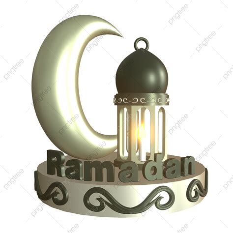 Ramadan Lantern 3d Vector 3d Ramadan Lanterns And Moon Ramadan