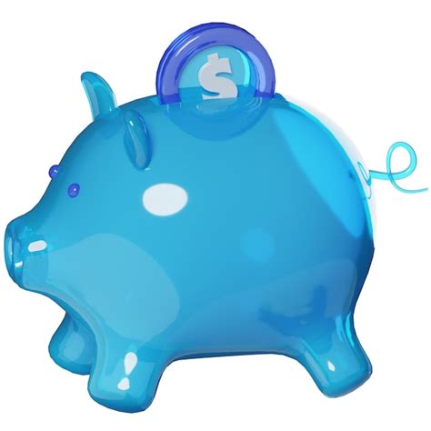 Premium PSD Piggy Bank Finance Economy 3D Object