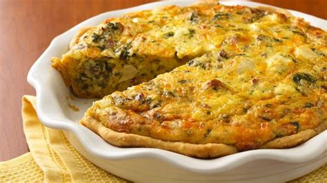 Chicken Asiago Spinach Quiche Recipe From