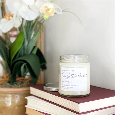 Scented Designs Candle Co Sea Salt Orchid Soy Candle Oz Signature