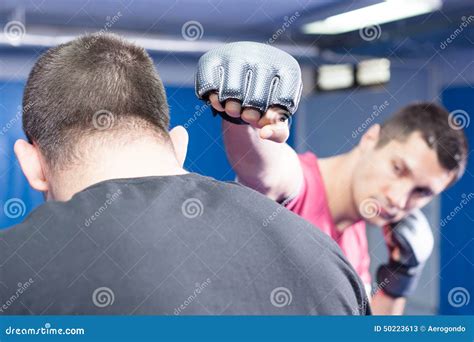 Mma fighters at training stock image. Image of dangerous - 50223613