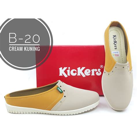 Jual Sepatu Kickers Wanita Flat Shoes Kode B Bg Shopee Indonesia