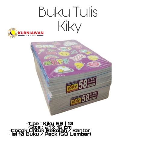 Jual Buku Tulis Kiky 58 Lembar Tebal Shopee Indonesia