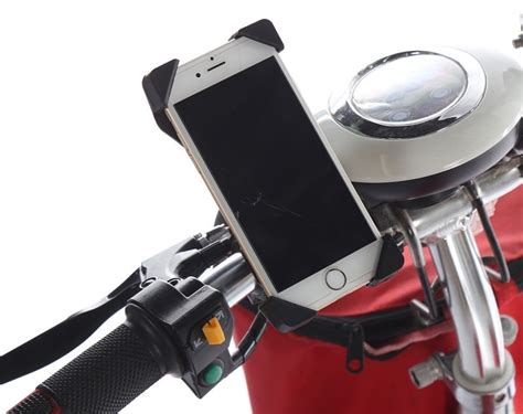 Suporte Telem Vel Para Guiador Volante Moto Mota Bicicleta Scooter