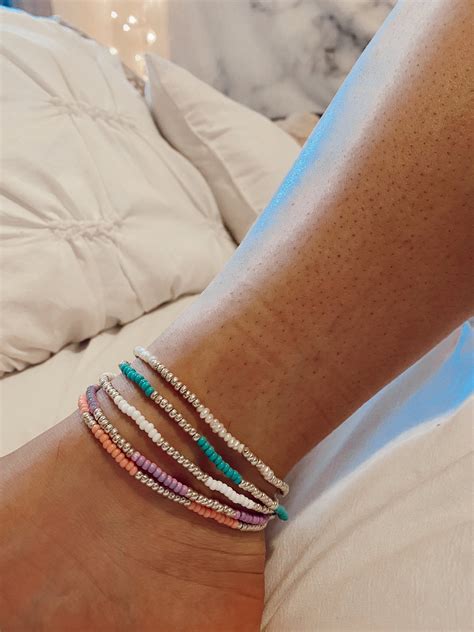 Seed Bead Anklets Etsy