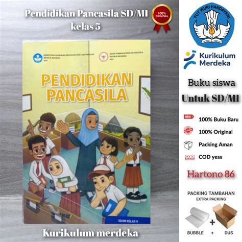 Jual Buku Paket Kurikulum Merdeka Pendidikan Pancasila Pkn Untuk Sd Mi