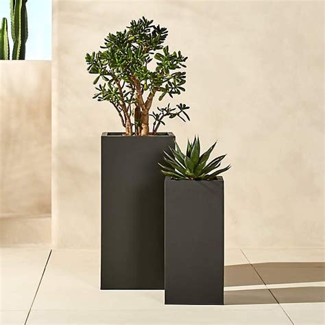 Custom Size Square Frp Planter Tall Square FRP Planters For Outdoor