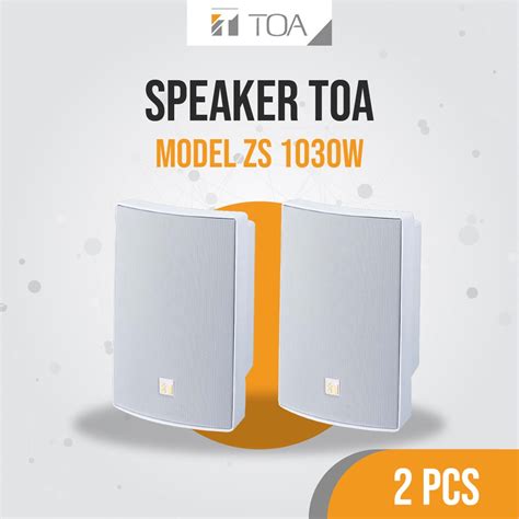 Jual Bundling Pcs Speaker Toa Model Zs White Garansi Resmi