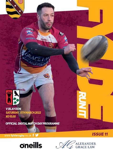 Fylde Rugby On Twitter The Latest Edition Of Fylde S Match Programme