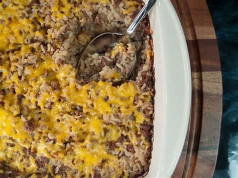 Ground Beef And Rice Casserole Recipe CDKitchen