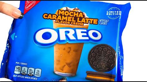 Mocha Caramel Latte Oreos Limited Edition Unwrapping Youtube