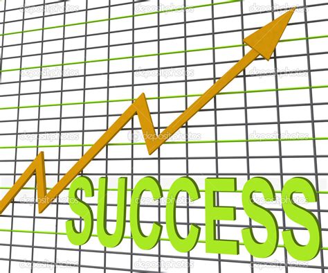 Success Chart Graph Shows Winning Or Successful — Stock Photo © stuartmiles #41208701