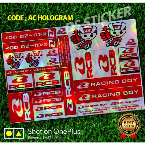 Jual AC Sticker Pack Stiker Racing Variasi RCB RacingBoy Sponsor