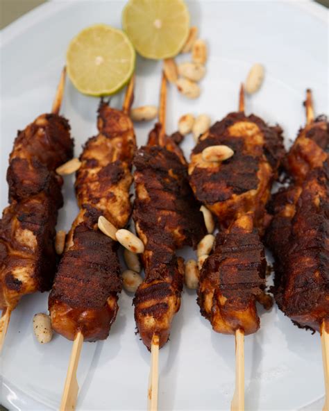 Easy Peasy Chicken Satay Skewers Recipe, by Katie Pix