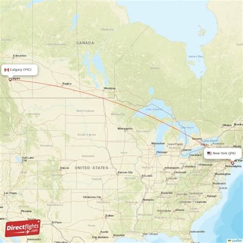 Direct Flights From New York To Calgary Jfk To Yyc Non Stop