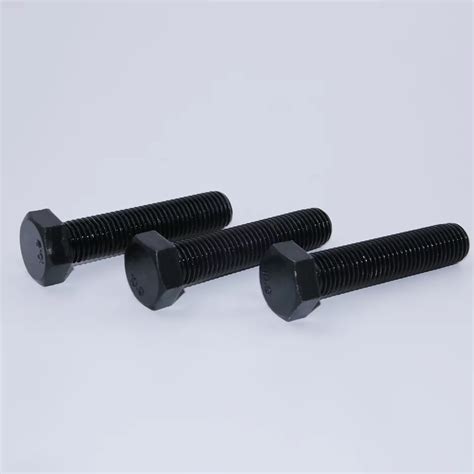 Black Oxide Coated Hex Flange Head Bolts China Black Oxide Coated