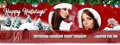 Christmas Facebook Cover Template By Nicoledesign On Deviantart