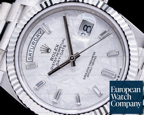 Rolex 228239 Day Date 228239 President 18K White Gold Meteorite