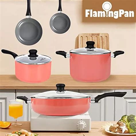 Flamingpan Juegos De Ollas Y Sartenes Antiadherentes De Pi En Venta