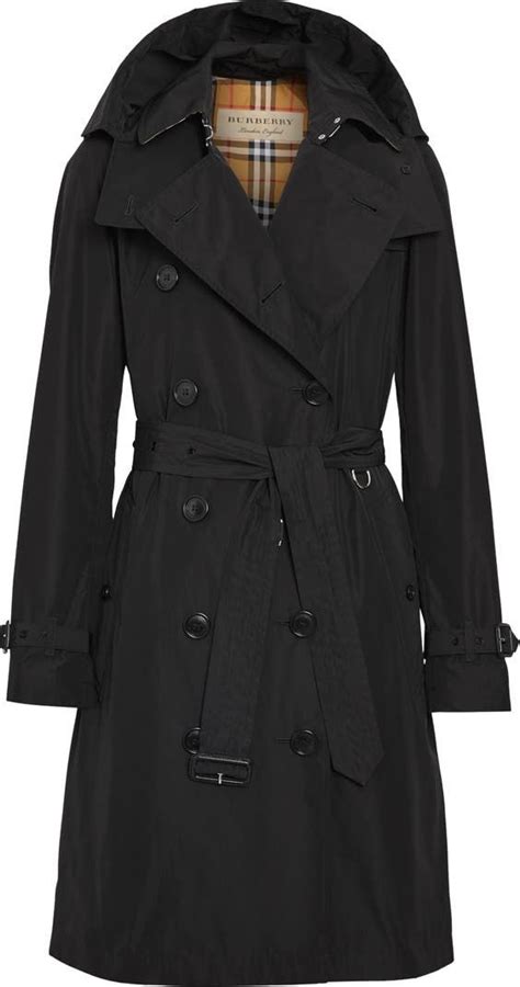 Burberry Kensington Taffeta Trench Coat With Detachable Hood Nordstrom Casaco Com Capuz