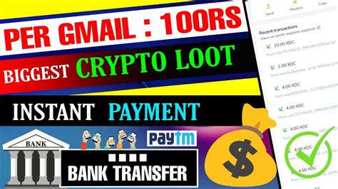 Crypto Airdrop Biggest Loot Per Gmail 100rs Instant Without