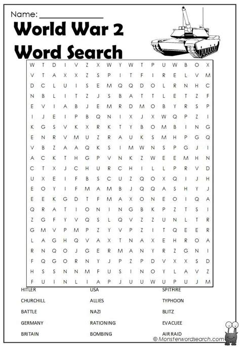 World War 2 Word Search NBKomputer