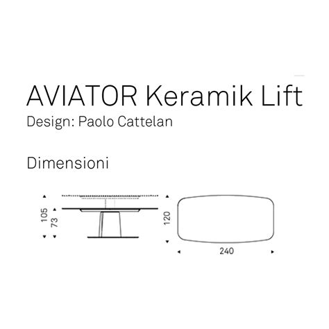 Table Cattelan Aviator Keramik Lift