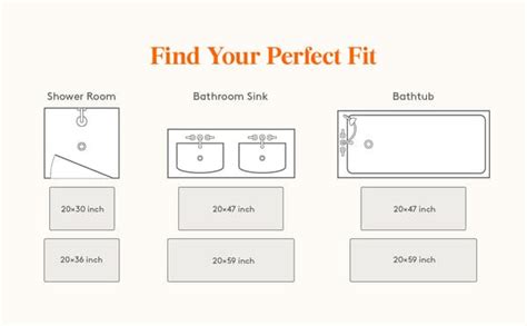 Bath Mat Sizes Guide | How to pick the right size bath rug? – Lifewitstore