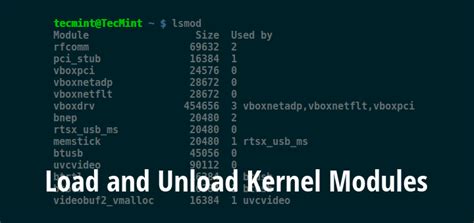 How To Load And Unload Kernel Modules In Linux Artofit