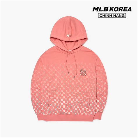 Mua MLB Áo hoodie tay dài phối mũ Monogram Gradation Overfit