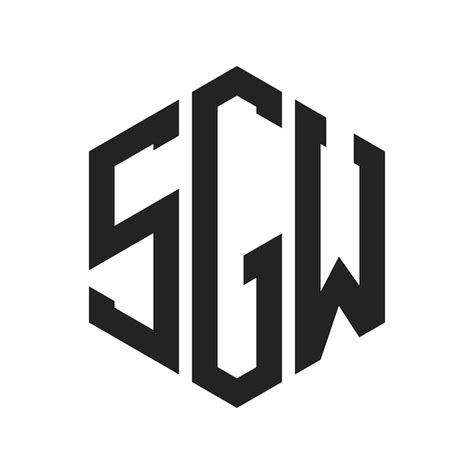 premium vector sgw logo design initial letter sgw monogram logo