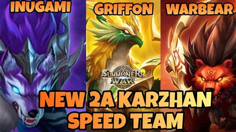 UNBELIEVABLE SPEED TEAM FOR KARZHAN Summoners War Sky Arena YouTube