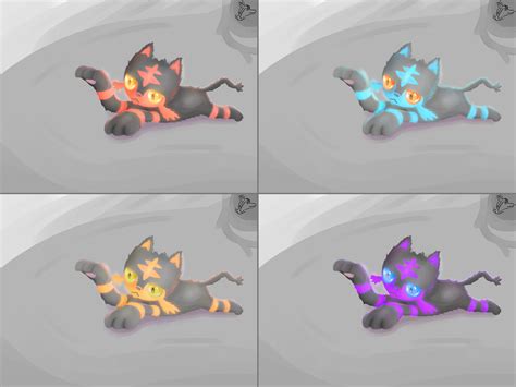 Litten Shiny Concepts by Steve-the-Lucario on DeviantArt