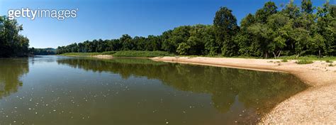 Castlewood Sp Meramec River Summer Reflections Panorama