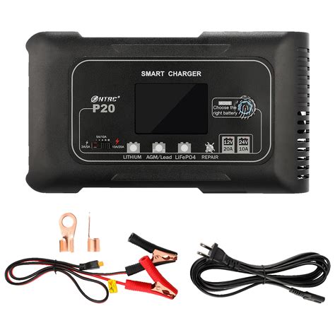 20 Amp Smart Battery Charger12v 20a 24v 10alithiumlifepo4lead Acid