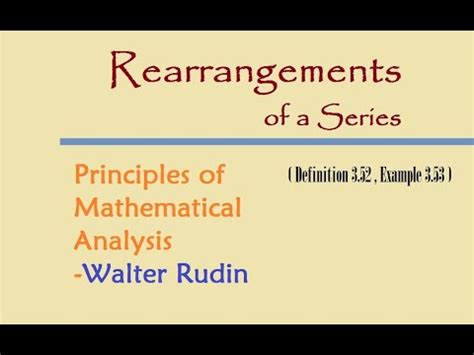 Real Analysis Rudin Book Lecture Youtube