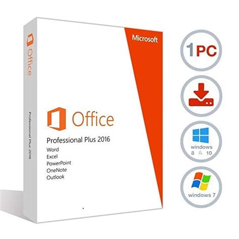 MICROSOFT OFFICE 2016 PROFESSIONAL PLUS FOR WINDOWS PC Windows 7 Or