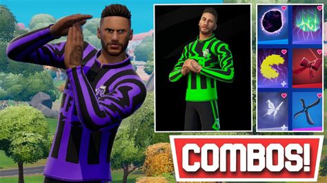 New Best Ffc Neymar Jr Skin All Styles Combos Fortnite Youtube