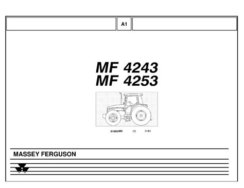 Massey Ferguson MF 4243 MF 4253 Tractor Parts Manual