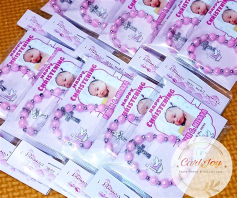 Mini Rosary FREE LAYOUT christening baptism birthday souvenirs ...