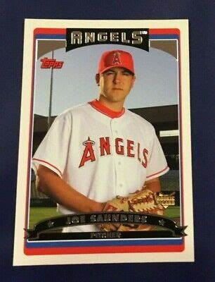 Topps Joe Saunders Rookie Rc Los Angeles Angels Great Card