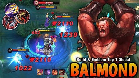 Balmond New One Shot Build Best Emblem To ONE Vs ALL EPIC COMEBACK