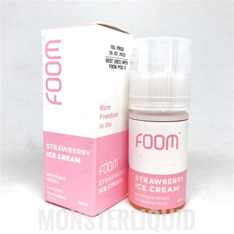 Jual Salt Foom Strawberry Ice Cream By Foom Lab Mg Ml Shopee